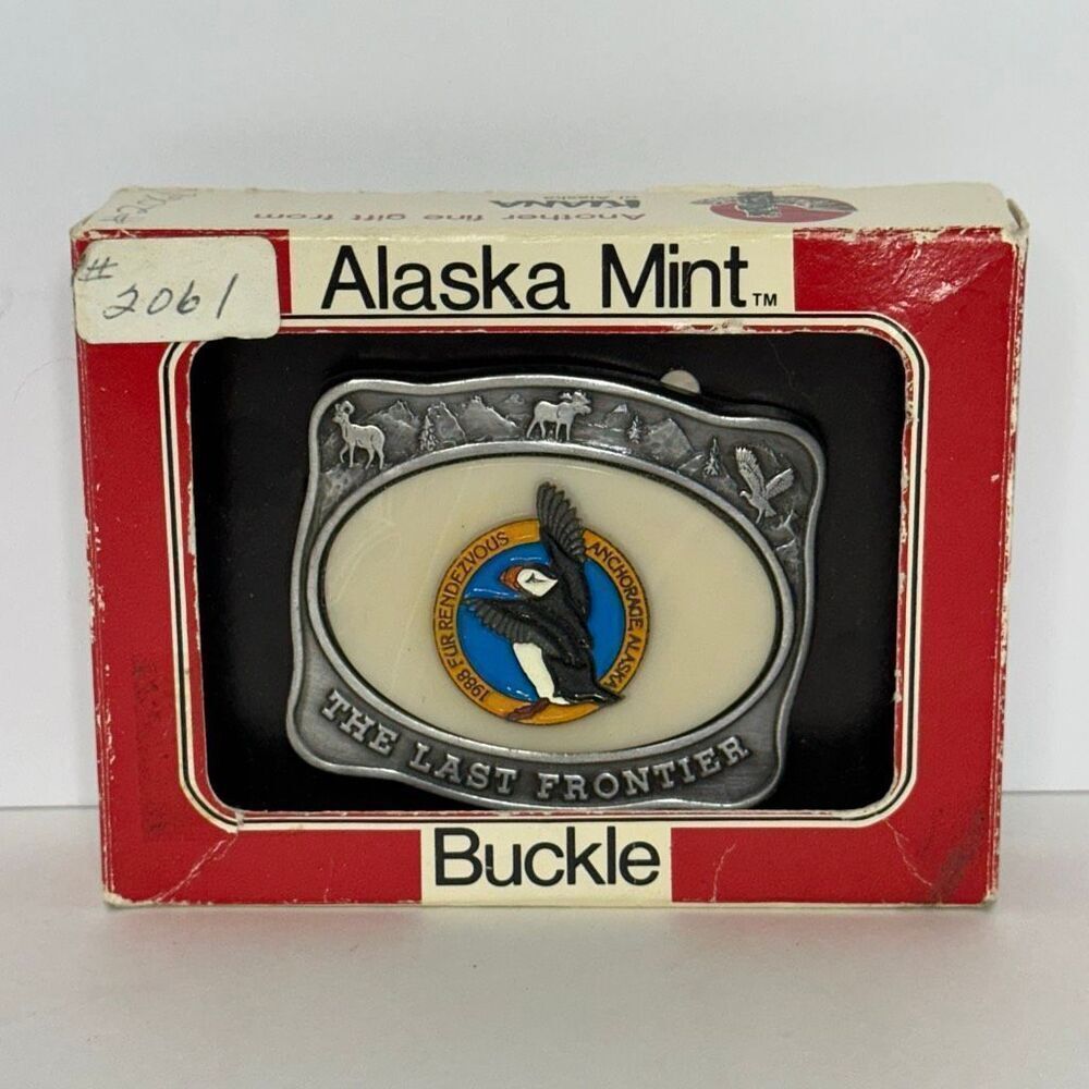Kiana The Alaska Mint Fur Rendezvous The Last Frontier Belt Buckle